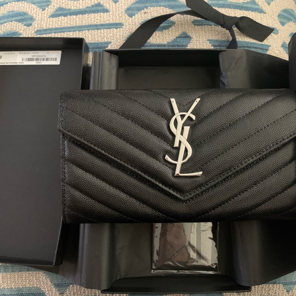 YSL Black Wallet